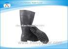 Durable Black 100% PVC Safety Industrial Rain Boots for Food Workshop