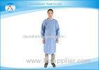 Operation Room Light Blue Polyester Fluid-resistance Surgeon Hospital Gowns For Men