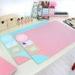 Monogrammed Colorful Desk Protector Pad Custom Printed Table Mat