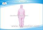 Women Pink Dustproof AntistaticClothing Coveralls Workwear ESD Jacket