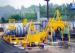 Aggregate Bitumen 30 TPH Double Drum Asphalt Mixing Plant With 97 KW Oil Burner