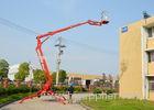 10m Max Platform Height Towable Boom Lift with Hydraulic Outriggers and Outrigger Interlocks