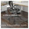 Clear Office Non Studded Chair Mat Carpet Protector / Desk Floor Mat
