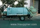 Trailer Type Hydraulic Concrete Pump For Foamed Cement / Fine Aggregate Concrete