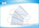 Eco Friendly White / Blue Latex Free 3 Ply Surgical Face Mask Disposable