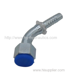Hydraulic hose fitting with Zinc plated metric female 24 conewith o0-ring DIN 3865 Crimpe fitting 20441