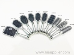 Sliver color Plastic Professional Hairbrush