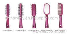 Purple rubber Mini Professional Hair brush
