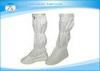 Custom 0.5CM White Stripe or Grid 19 Inch Height Dustproof Anti Static Safety Boots