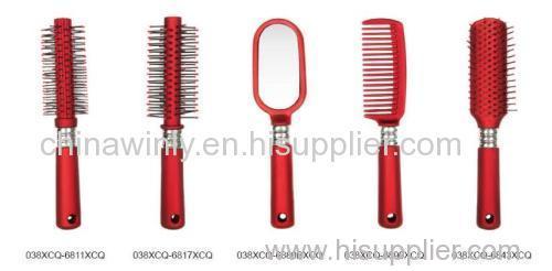 Red rubber Mini Professional comb