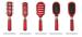 Red rubber Mini Professional comb