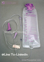 CE/ISO Approved Disposable Medical Digestive Enteral Feeding bag set with pump and gravity type