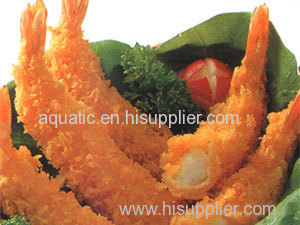 Frozen breaded shrimp products