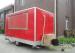 Sliding Glass Window Mobile Food Trailers For Hamburger And Fryer Business