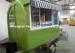 Dark Green Food Truck Trailers Fast / Food Trailer Caravan for BBQ