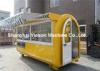 Strong Steel Mobile Fruit Cart Outside Food Van 3 Layer Drawer Box