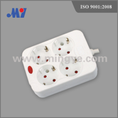 4 outlets square socket