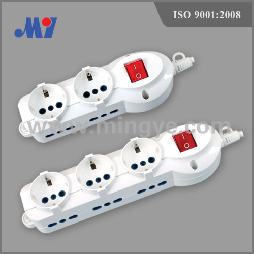 Italian multiple socket with switch
