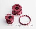 Red Anodized Tapping Wire EDM CNC Turning Services For Suspension Parts
