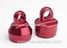 High Precision Aluminum Machined Parts Shock Absorber Parts With Red Anodized