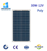 30W 12V Polycrystalline Solar Panel