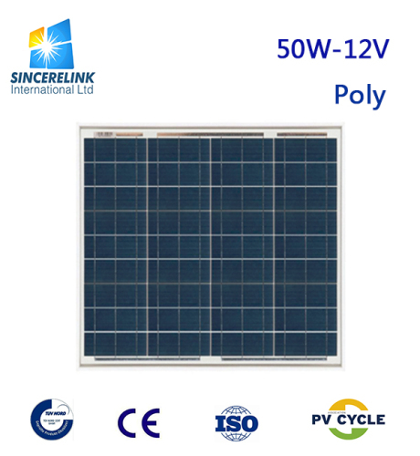 50W 12V Polycrystalline Solar Panel