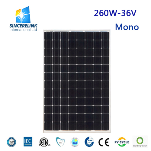 260W 36V Monocrystalline Solar Panel