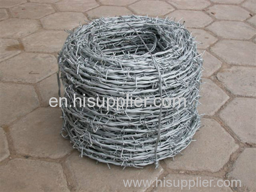 Galvanized / PVC Barbed Wire For Agriculture Livestock