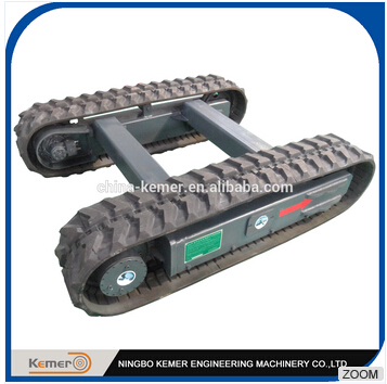 3 ton Rubber Undercarriage/ rubber tracked undercarriage/crawler chassis/worm chassis/crawler /undercarriage