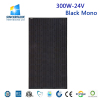 300W 24V Monocrystalline Black Solar Panel