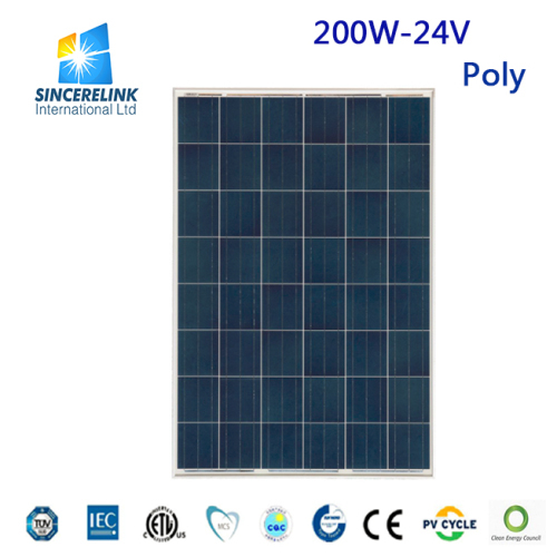 200W 24V Polycrystalline Solar Panel
