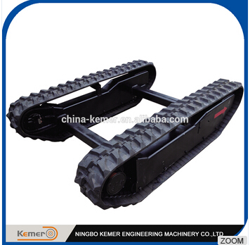 Rubber Track Undercarriage with Curved Bridge Angle