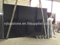 Chinese Nero Marquina black marble for tile and slab