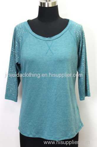 Lady's summer knit T-shirt