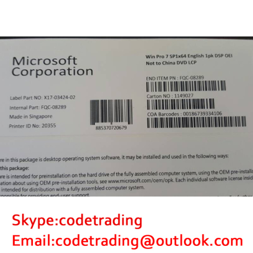 Windows 10 Professional COA Sticker FQC-08929 - Aml Store.com