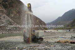 Crawler-type full hydraulic drilling rig