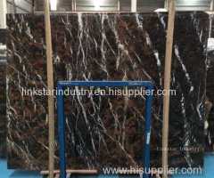 Pakistan Black & Gold Marble Slab Tile