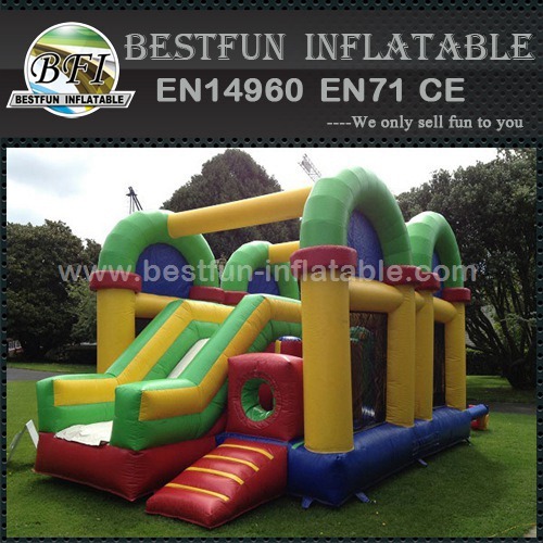 Inflatable Bouncer Splayed Indoor Playground Inflatable Combos Obstacle Course