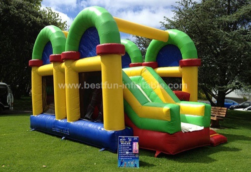 Inflatable Bouncer Splayed Indoor Playground Inflatable Combos Obstacle Course