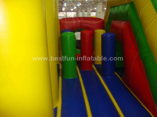 Inflatable Bouncer Splayed Indoor Playground Inflatable Combos Obstacle Course