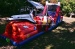 Inflatable obstacle course with spaceship