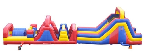 Specially designed giant inflatable obstacle course