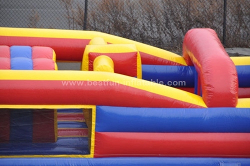 Specially designed giant inflatable obstacle course