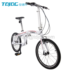 Adjustable Seat SHIMANO 3-Speed Hub White Style High-precision Chainless Shaft Drive Folding Bicycle For Sale