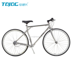 Subvertion Style TDJDC #304 Stainless Steel 700C Chainless Shaft Drive Road Bicycle With SHIMANO Inner 3-Speed