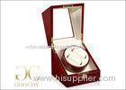 Red Automatic Ebony Watch Winder / Wooden Watch Winder Box For Women