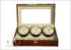 OEM Tempering Glass Triple Watch Winder Box For Automatic Watches