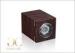 Brown Module Battery Powered Automatic Watch Winders For Gift Box
