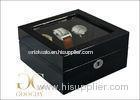 6 Black Square Wooden Watch Display Case For Invicta Watches