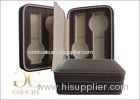 Jewelry Display Cases Travel Brown Watch Storage Box For Women